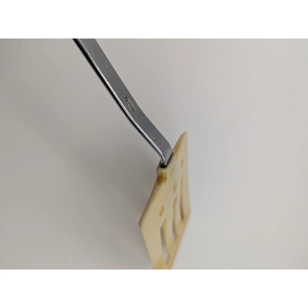 Vintage‎ Cream Nylon Slotted Spatula Turner Stainless Steel Handle Korea MCM